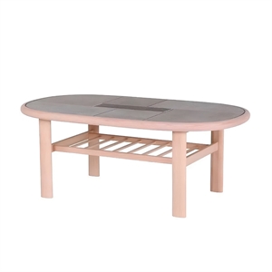Green Furniture - Kakkel sofabord m/ tremmehylde model 380 - Mål: 78 x 139 cm. H: 53 cm. - Flere varianter